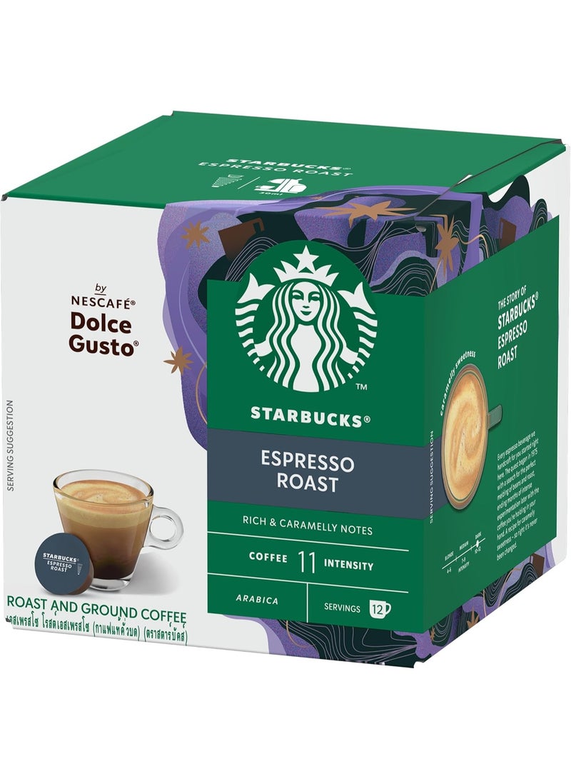 ستاربكس كبسولات ستاربكس دولتشي غوستو – إسبريسو روست (تحميص داكن) – 12 كبسولة. - Image 4